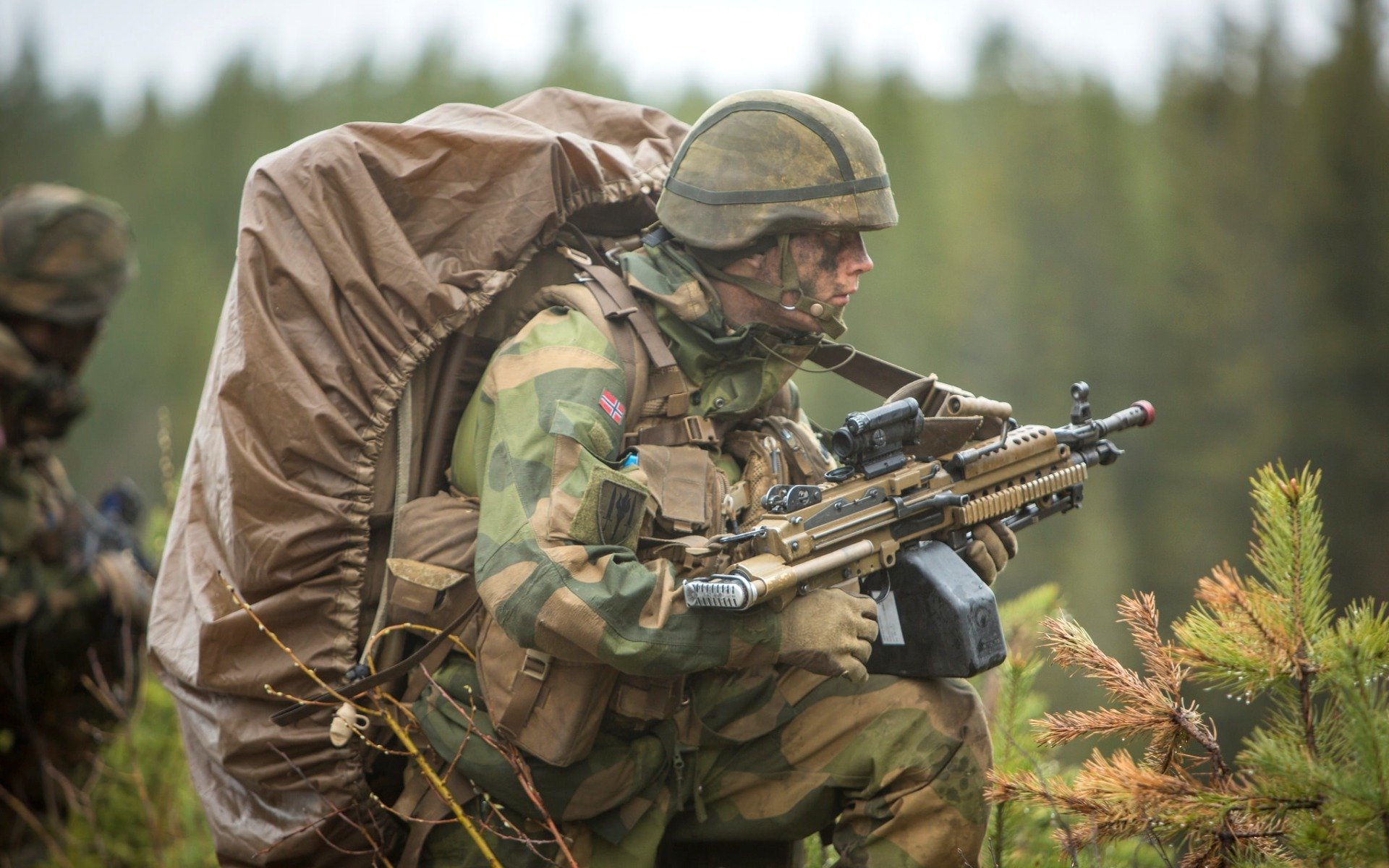 ejército noruego soldados armas