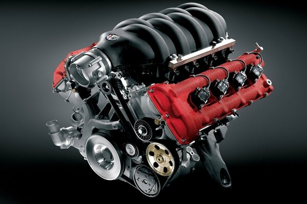 Imagen del motor del coche Alfa Romeo