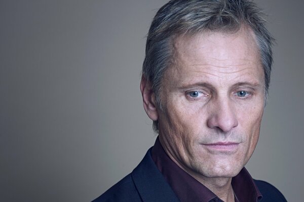 Le visage de l acteur Viggo Mortensen