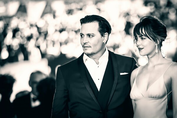 Johnny Depp und Dakota Johnson bei der Premiere des neuen Films