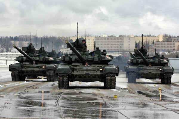 Russische militärische gepanzerte Fahrzeuge Panzer T-90A