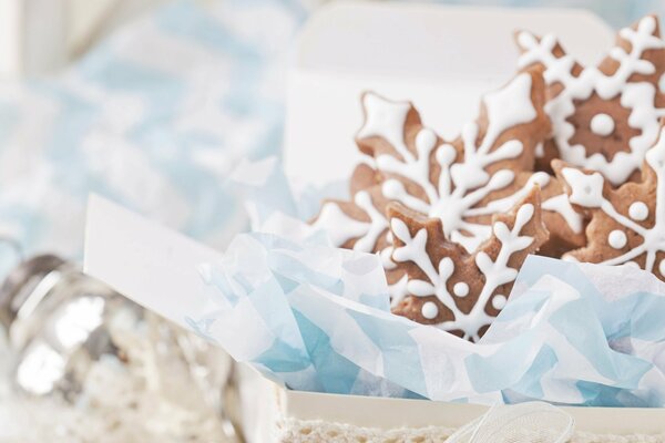 Galletas de Navidad dulce copo de nieve