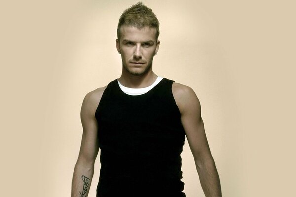 The adorable footballer David Beckham