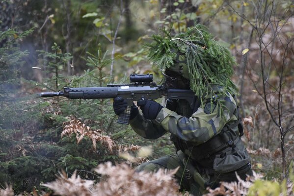 In der schwedischen Armee sind Soldaten mit Oiuzhi