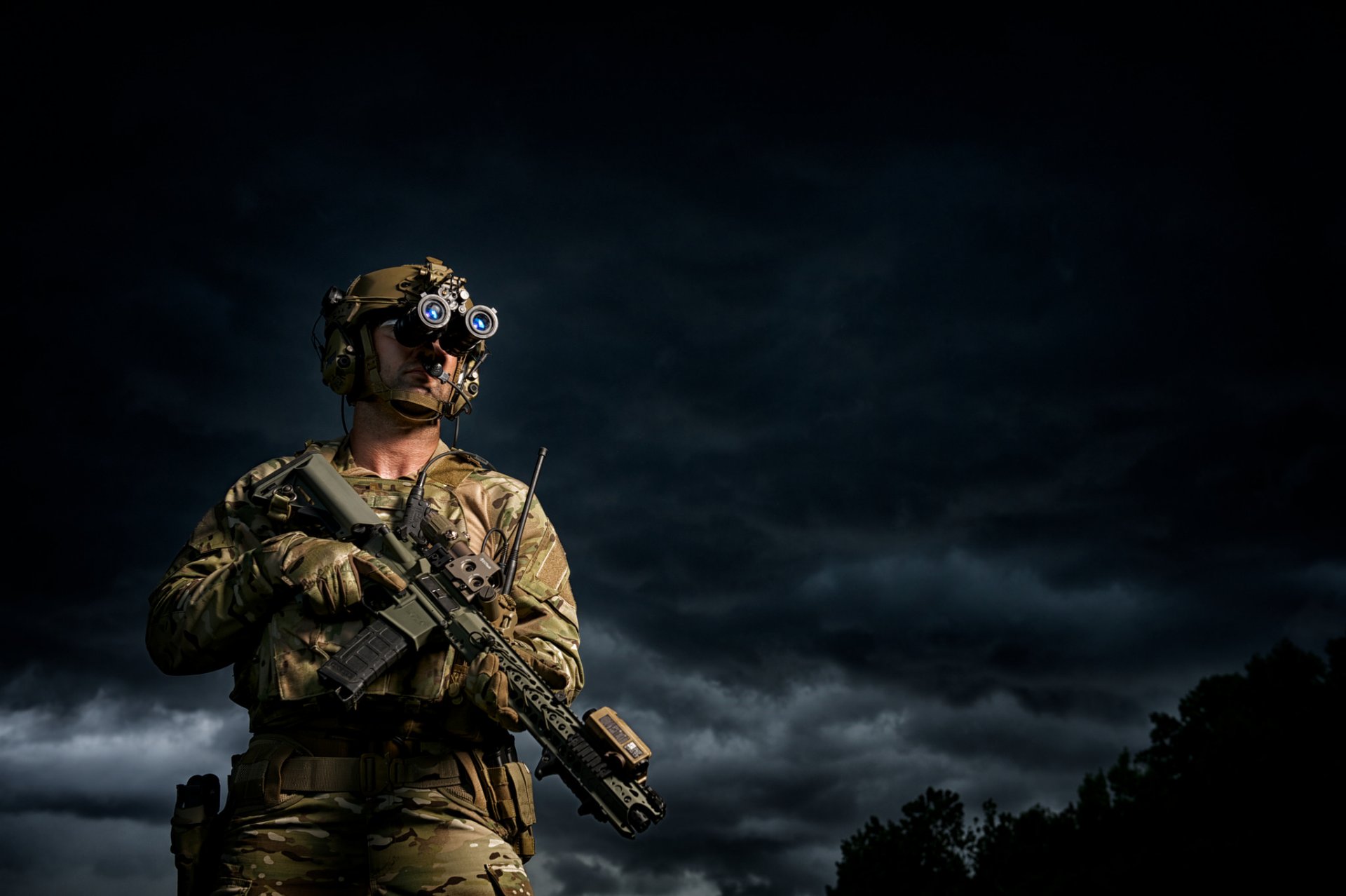 soldado hombre equipo armas fondo