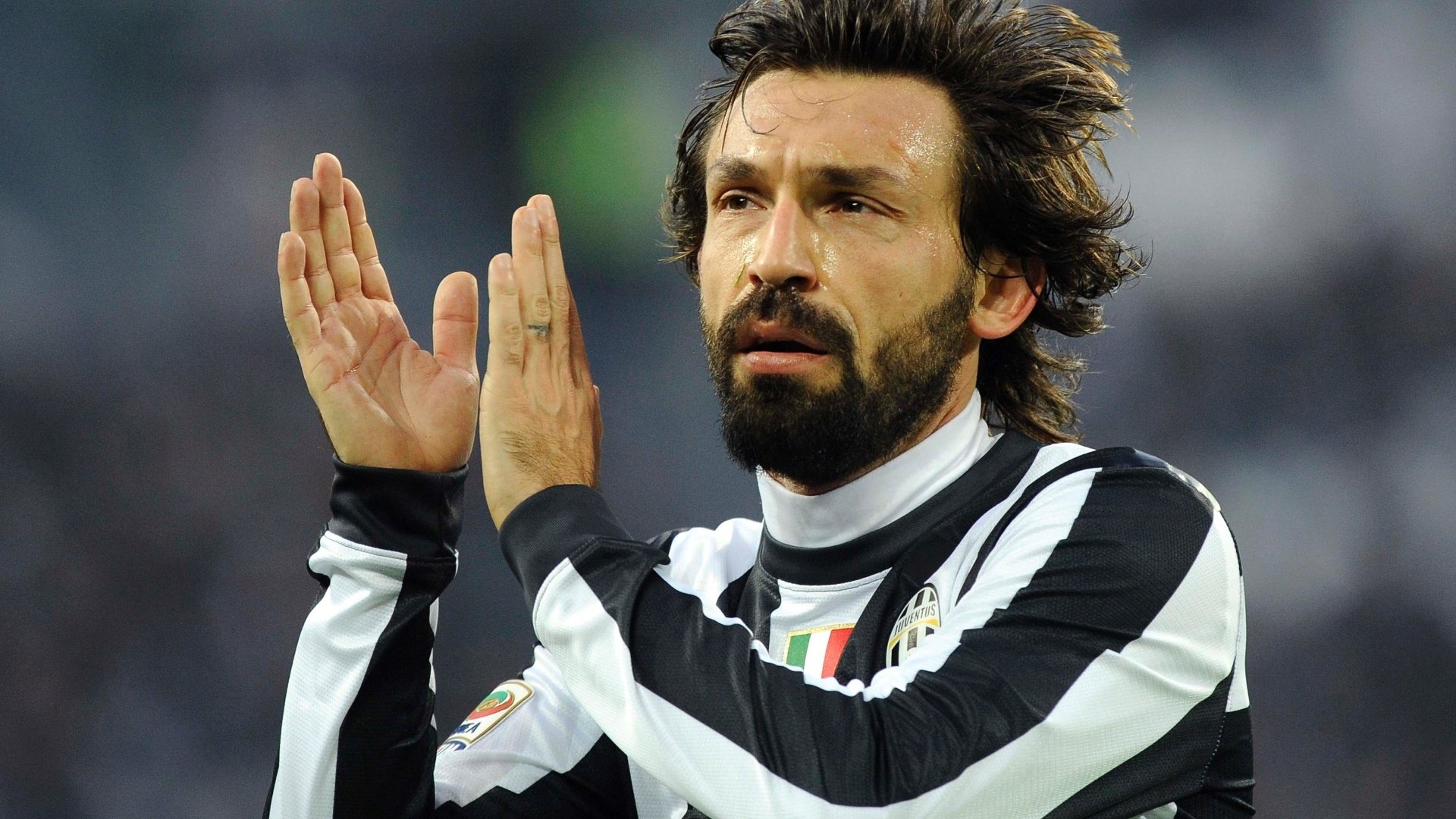 andrea pirlo juventus f. c blanco negro