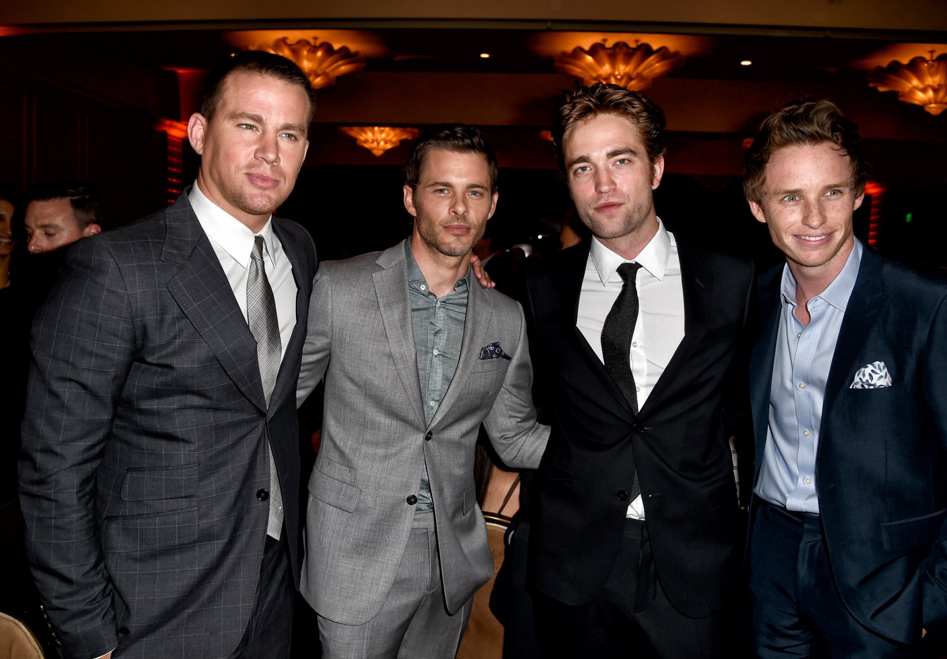 channing tatum james marsden robert pattinson eddie redmayne acteurs