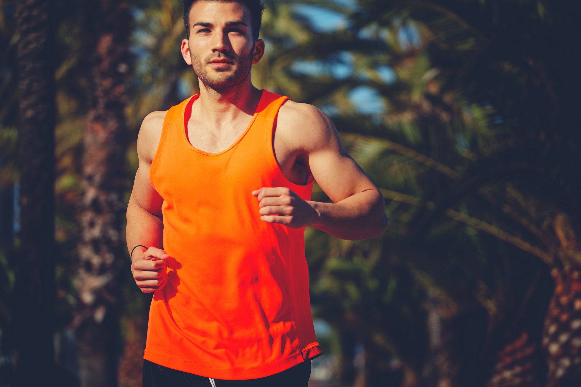 course à pied personnes débardeur homme