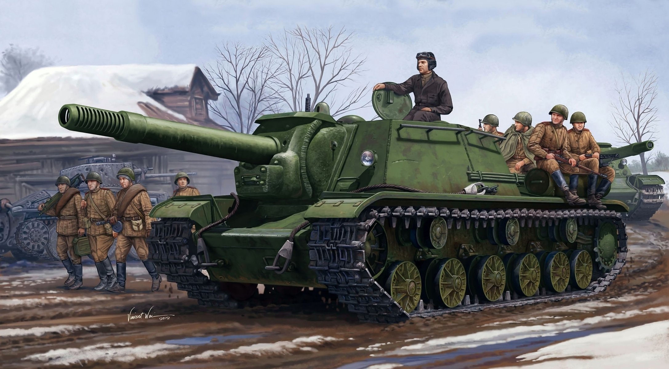 u-152 self-propelled artillery soviet