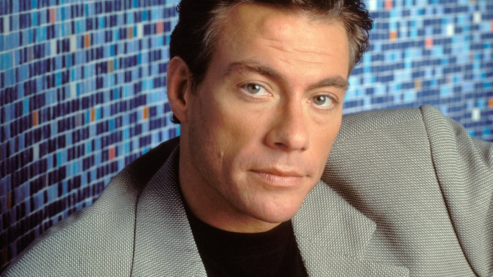 men actor producer director jean-claude van damme celebrity jean-claude van damme cute nice athlete face view jacket