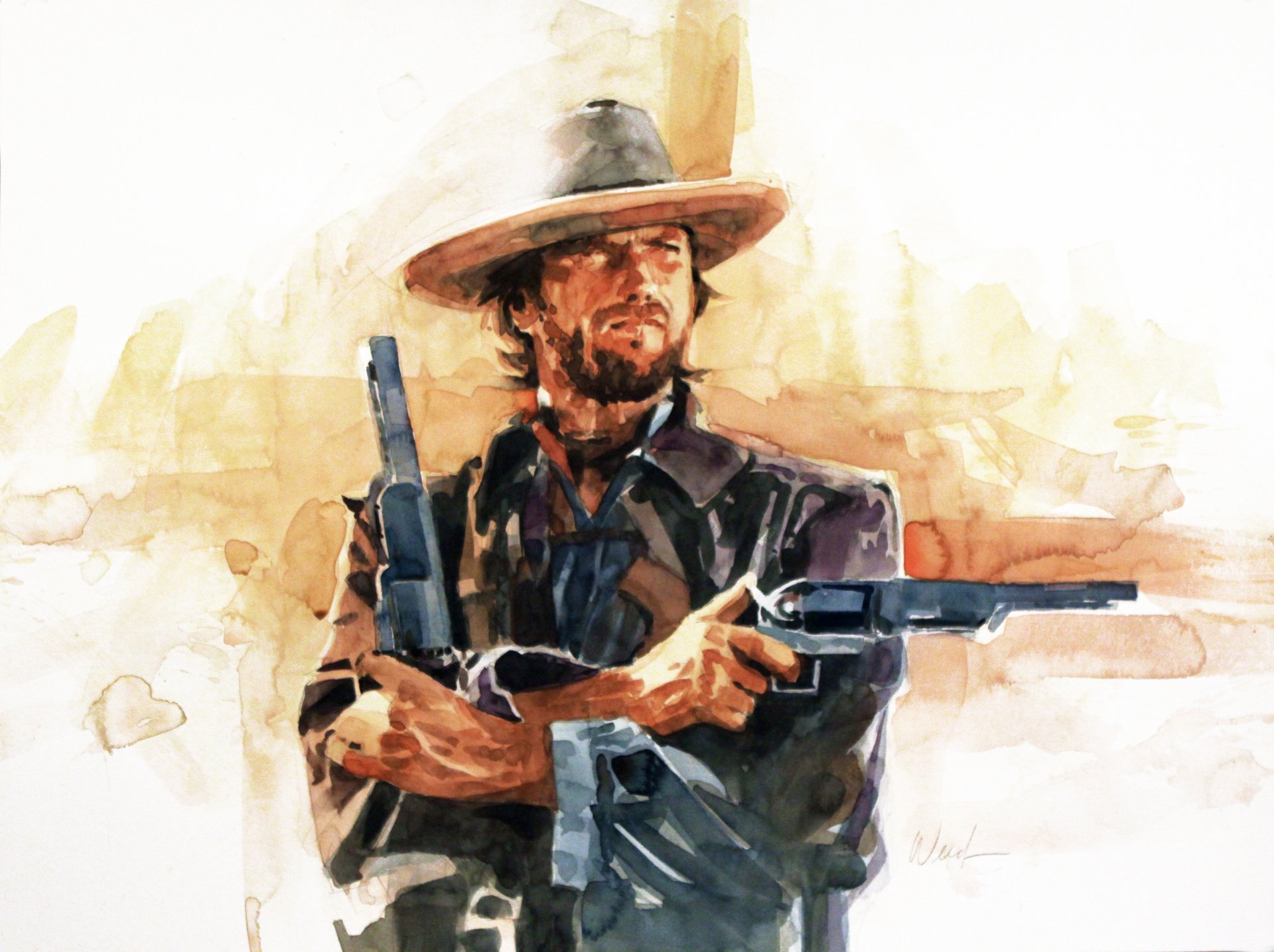 clint eastwood western hintergrund