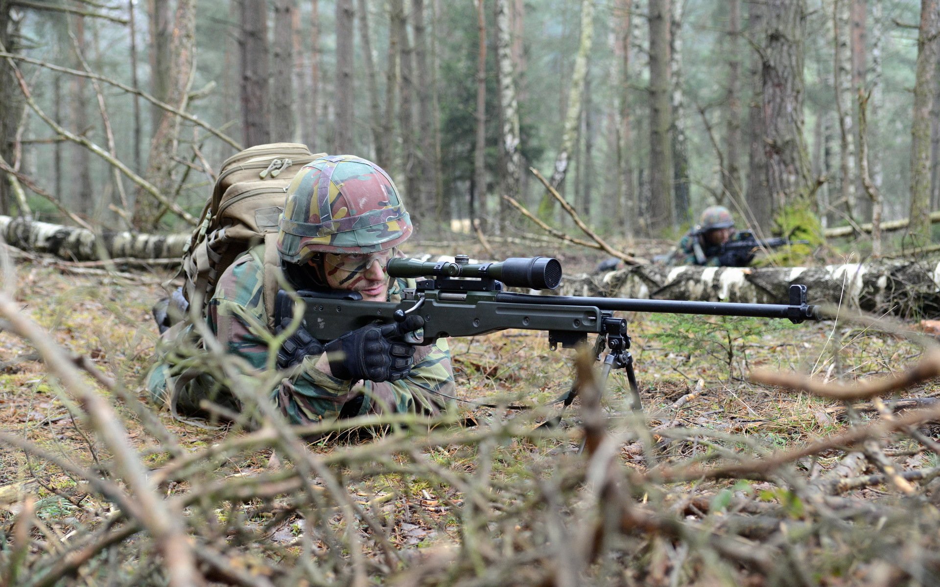 belgische armee soldat scharfschütze