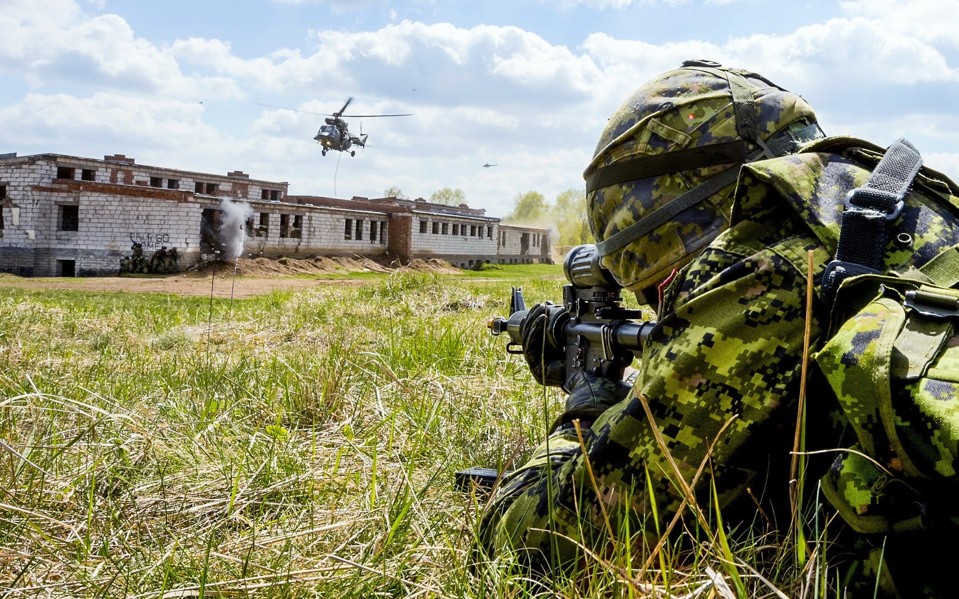 kanadische armee soldaten waffen