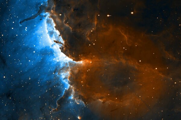 Space fiction. Star formation. The Nebula