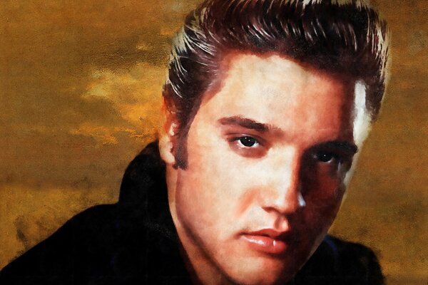 Art du célèbre musicien de Rock and roll Elvis Presley