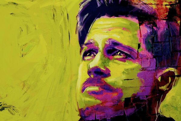 Pintura dibujada por Brad Pitt