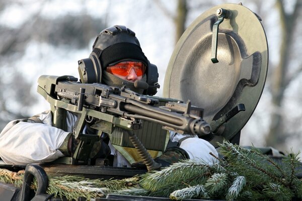 Vue sniper arme tire