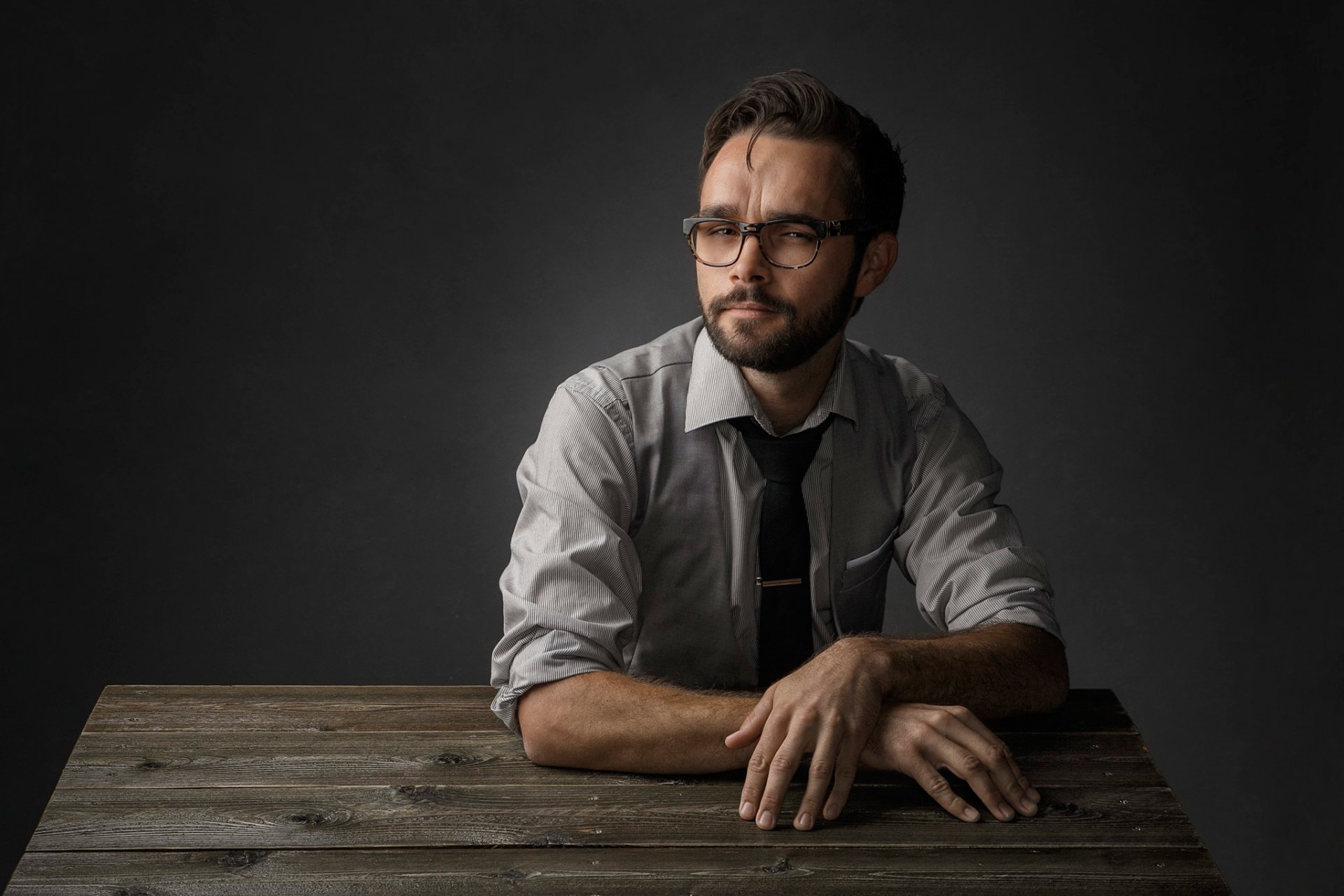 portrait lunettes studio