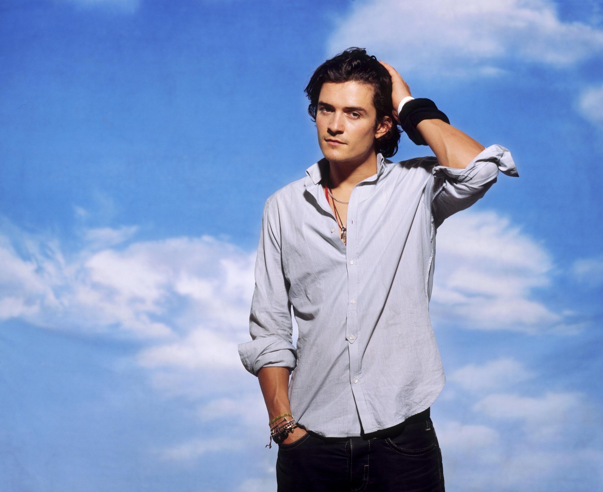 orlando bloom mann hemd