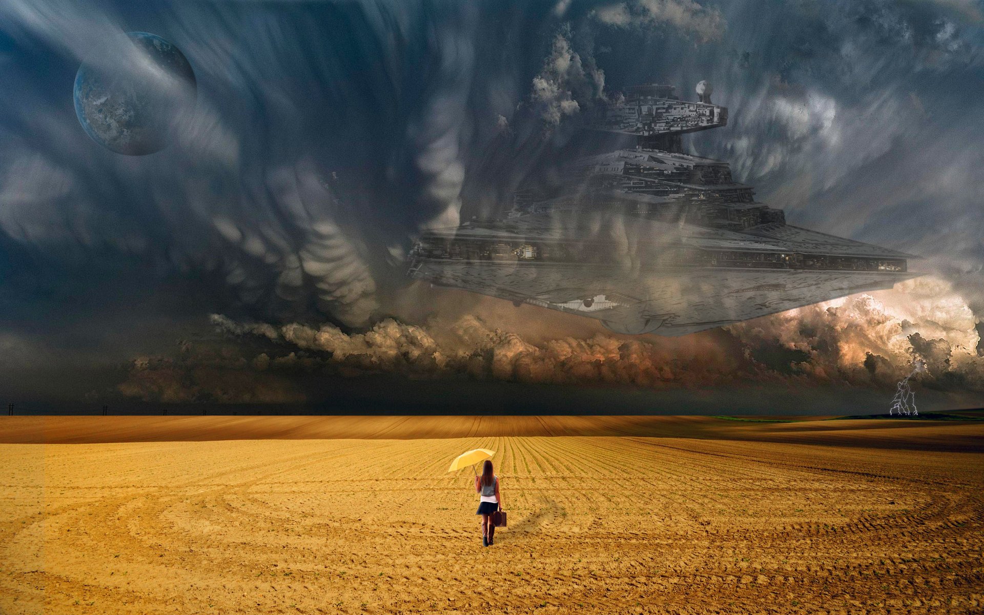 tar destroyer girl field cloud