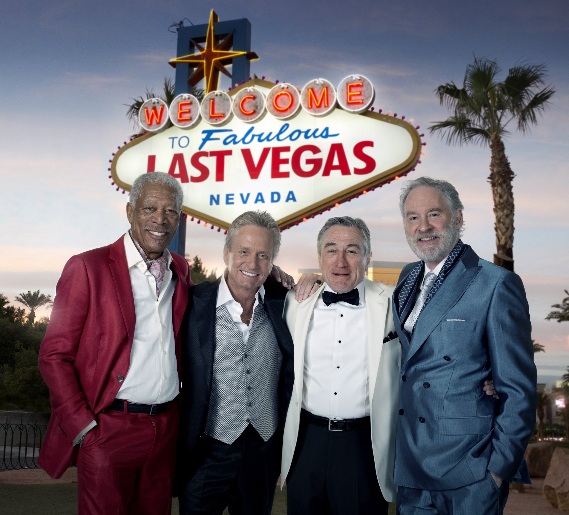 morgan freeman morgan freeman Michael Douglas robert de Niro Kevin Kline actors celebrities costumes four starpers the last vega