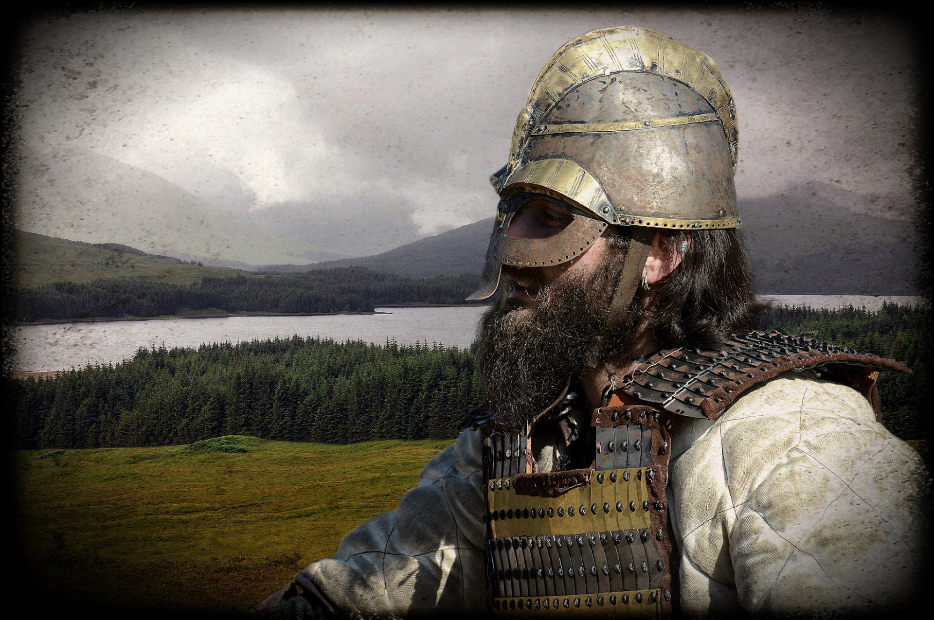 warrior vikings helmet nature