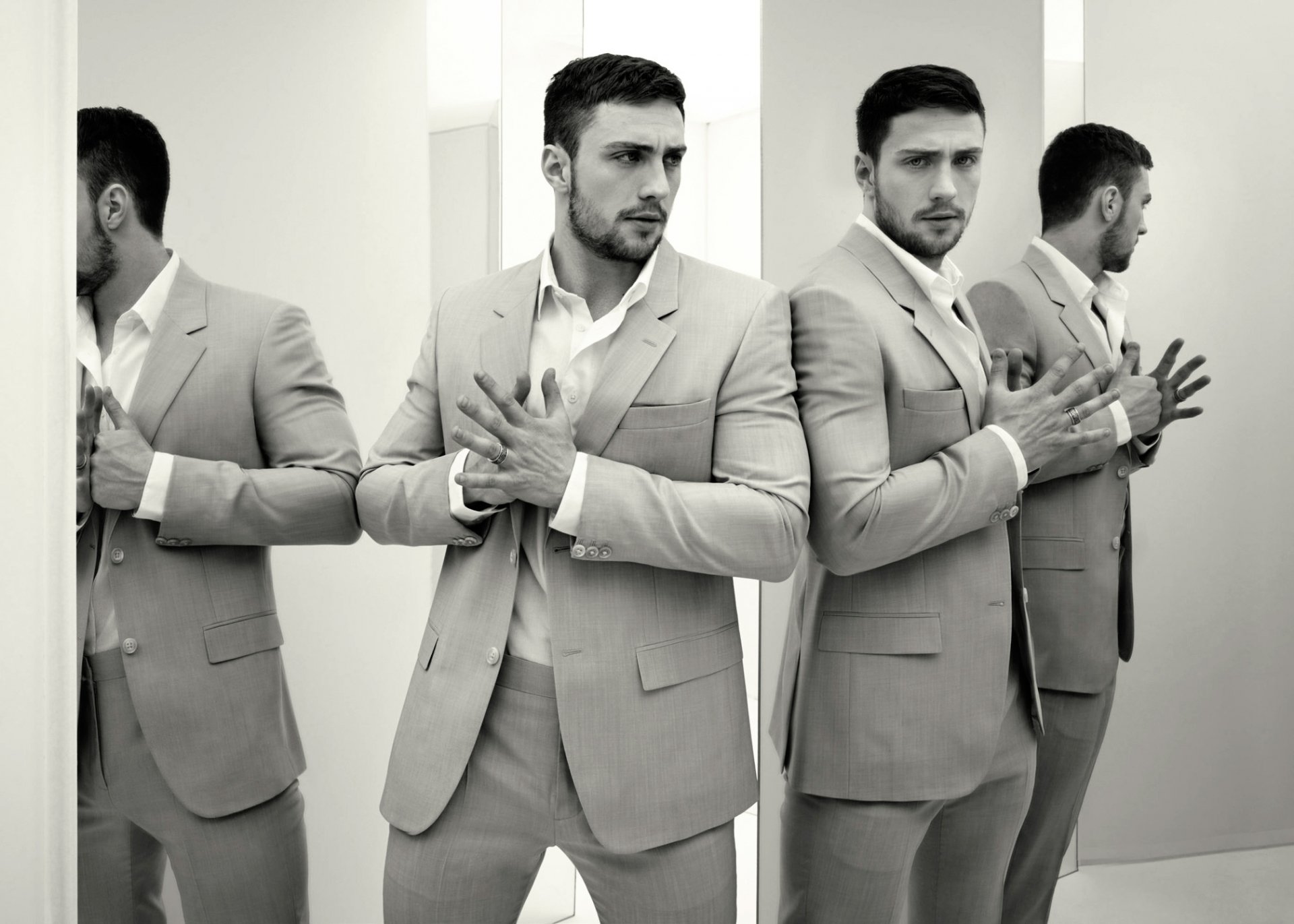 aaron taylor-johnson photoshoot for the film godzilla godzilla