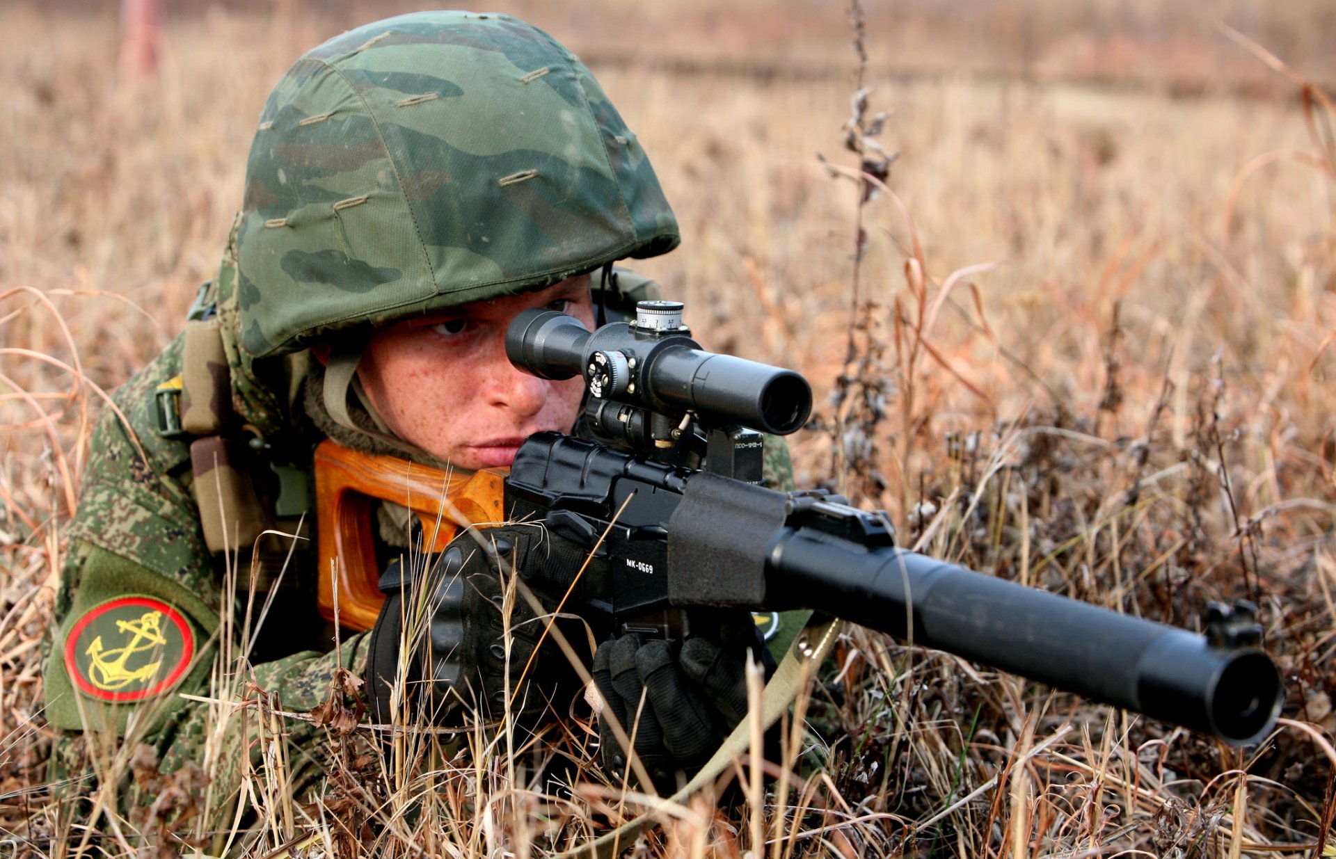 men the army sniper rifle vintorez