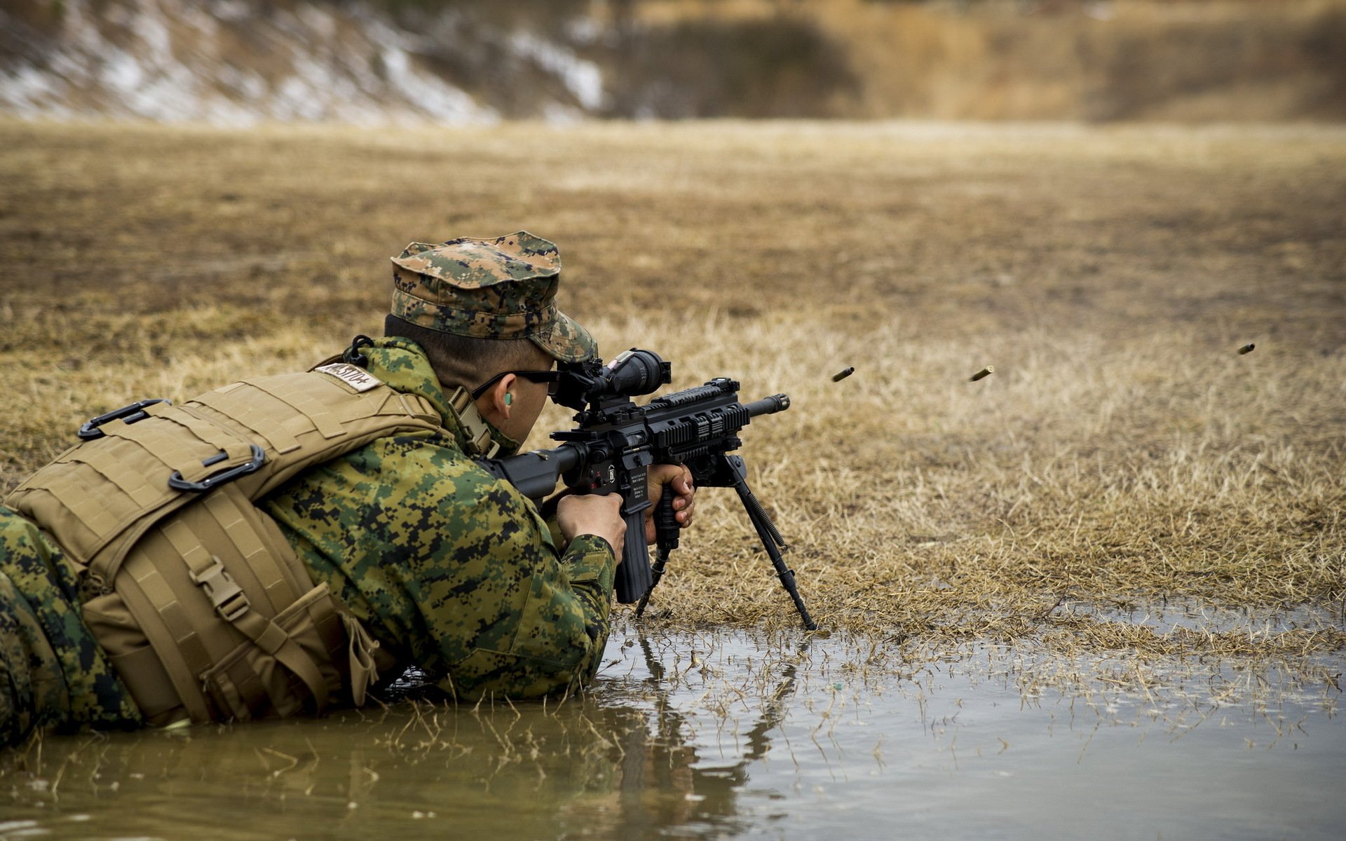 cuerpo de marines de los estados unidos m27 rifle automático