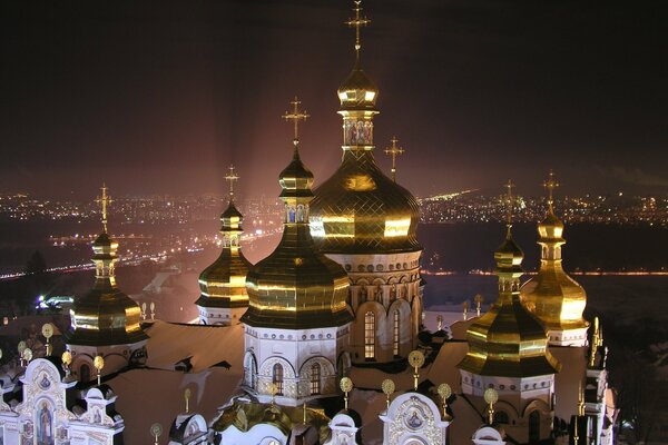 Photo de Laure à Kiev dans les lumières