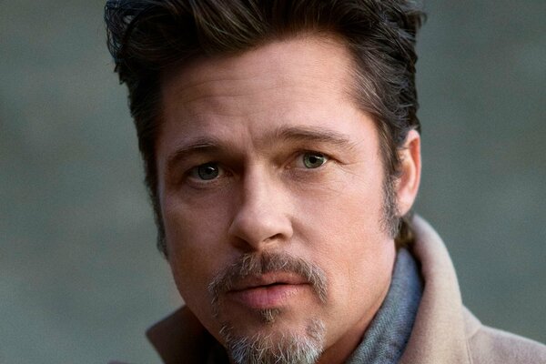 Gesicht von brad Pitt Nahaufnahme