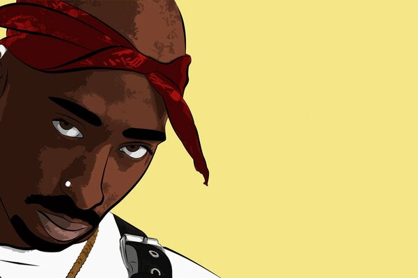 Retrato de arte pop para Tupac resultó genial