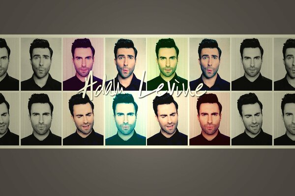 Molte foto del cantante Adam Levine