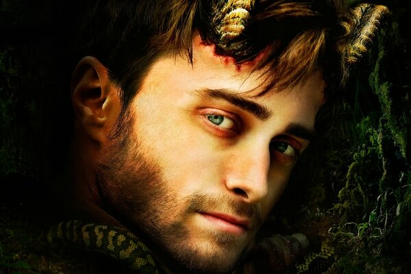 Ritratto di Daniel Radcliffe con le corna