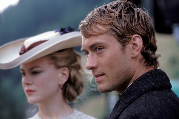 Fotograma de la película Cold Mountain con Jude Law y Nicole Kidman