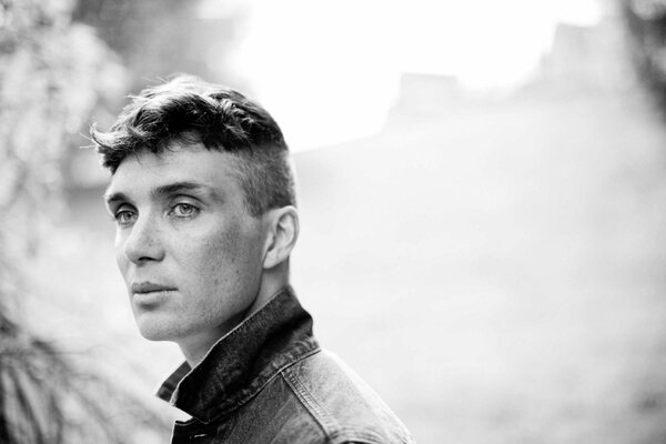 Cillian Murphy fotografia in bianco e nero