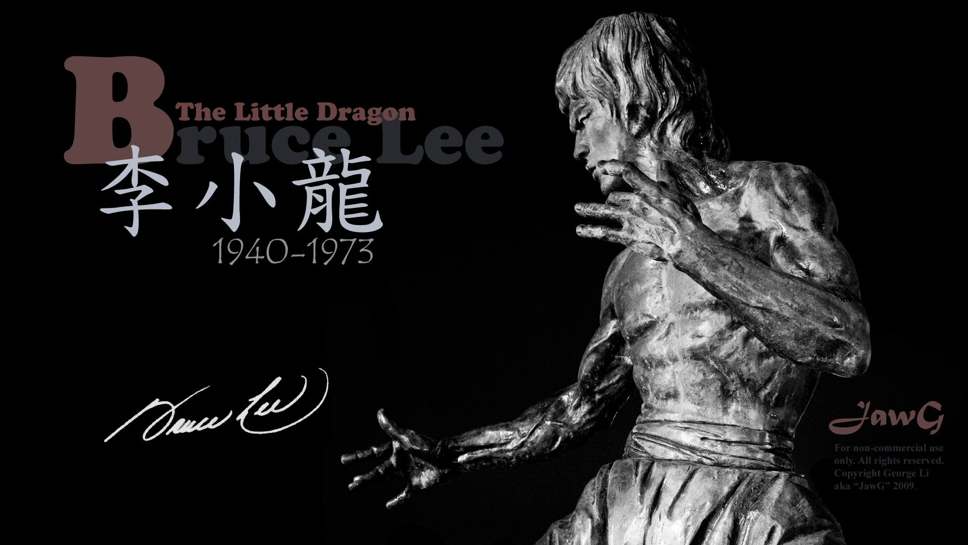 bruce lee posąg legenda pamięć