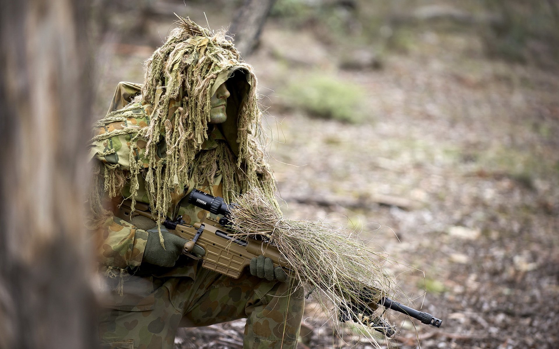 soldado arma ejército francotirador