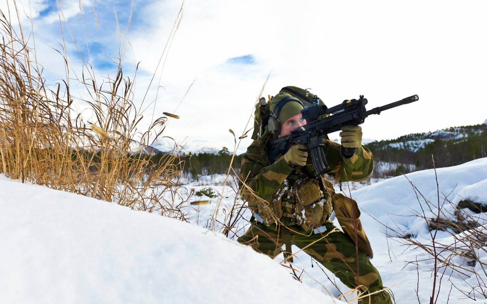 armée norvégienne soldat arme