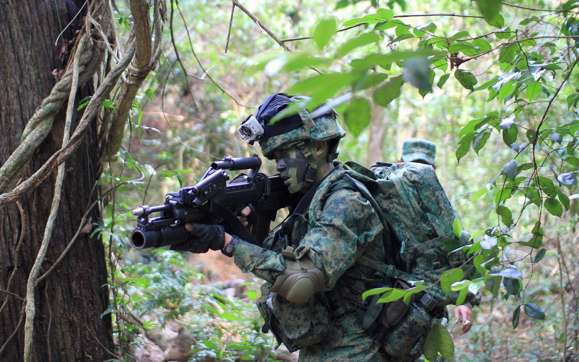 soldado armas ejército de singapur