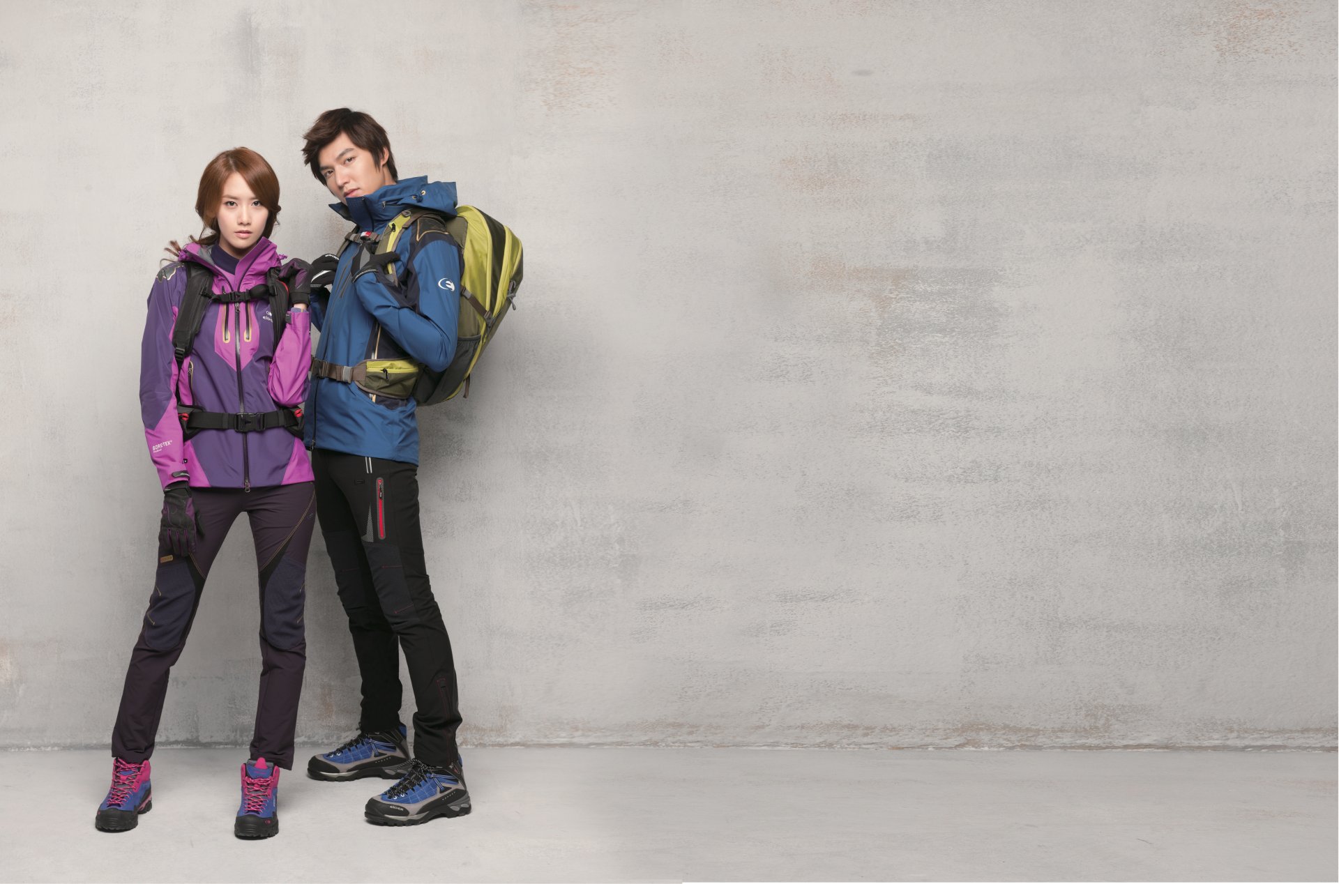 lee min-ho yoona attore abbigliamento sportivo zaino