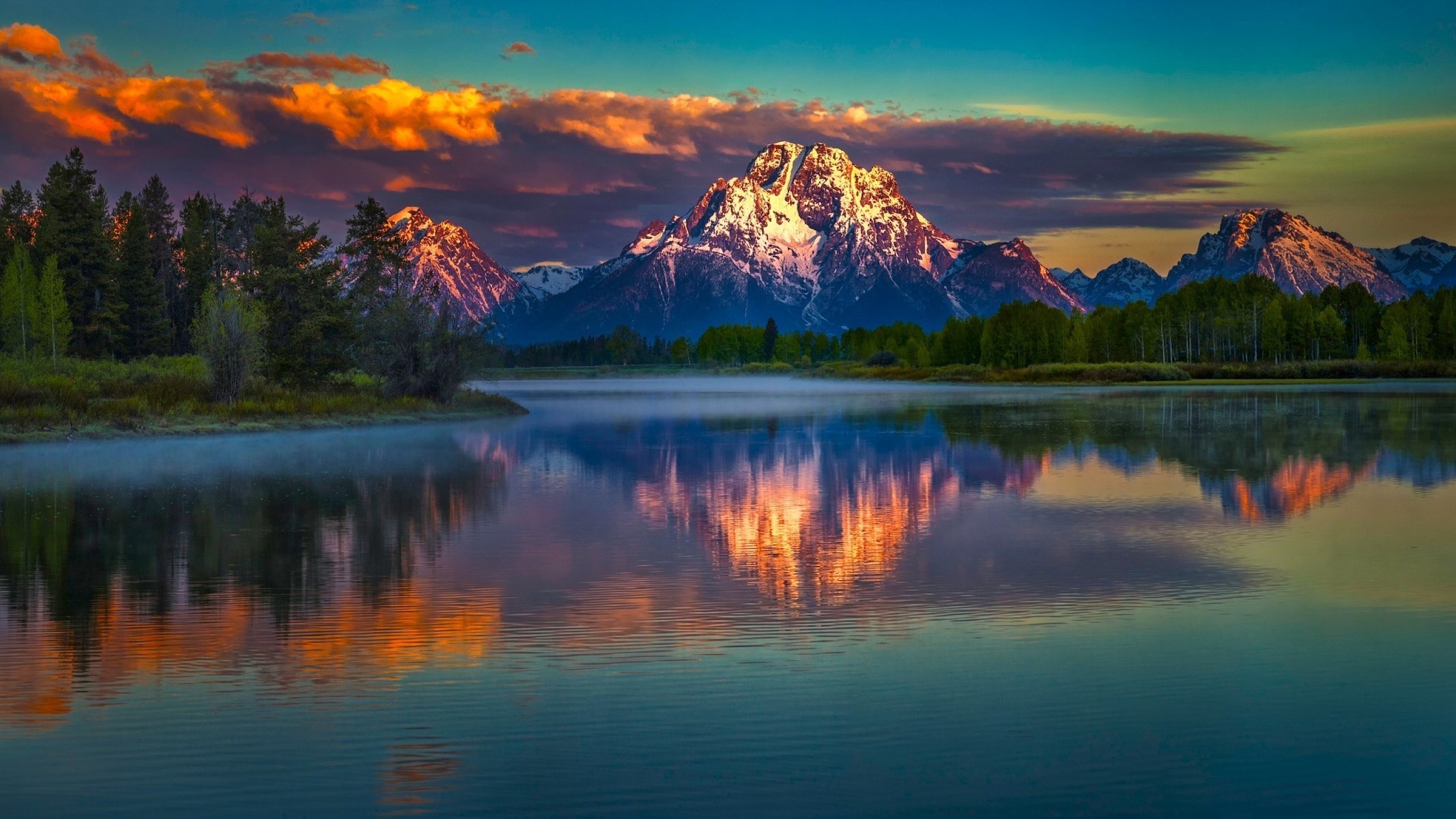 fluss reflexion berge schön