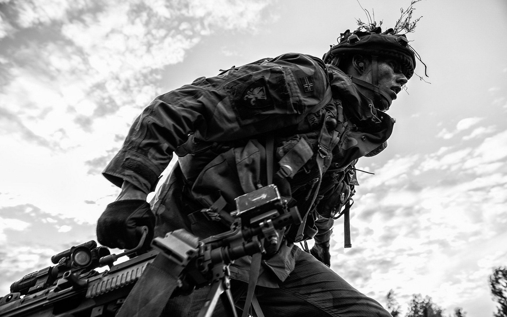 norwegische armee soldat waffe