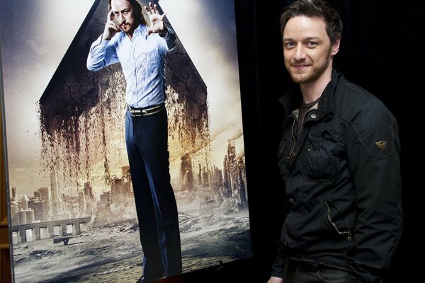 James McAvoy at a press conference