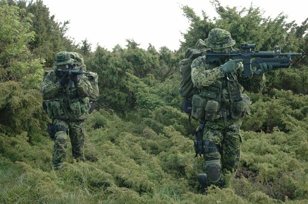 A special unit of Denmark went on a mission in the forest