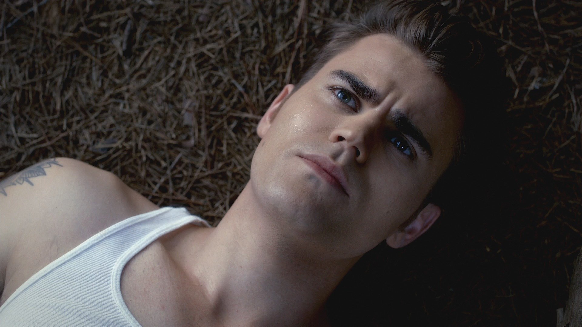 vampire diaries série tv paul wesley visage yeux gouttes