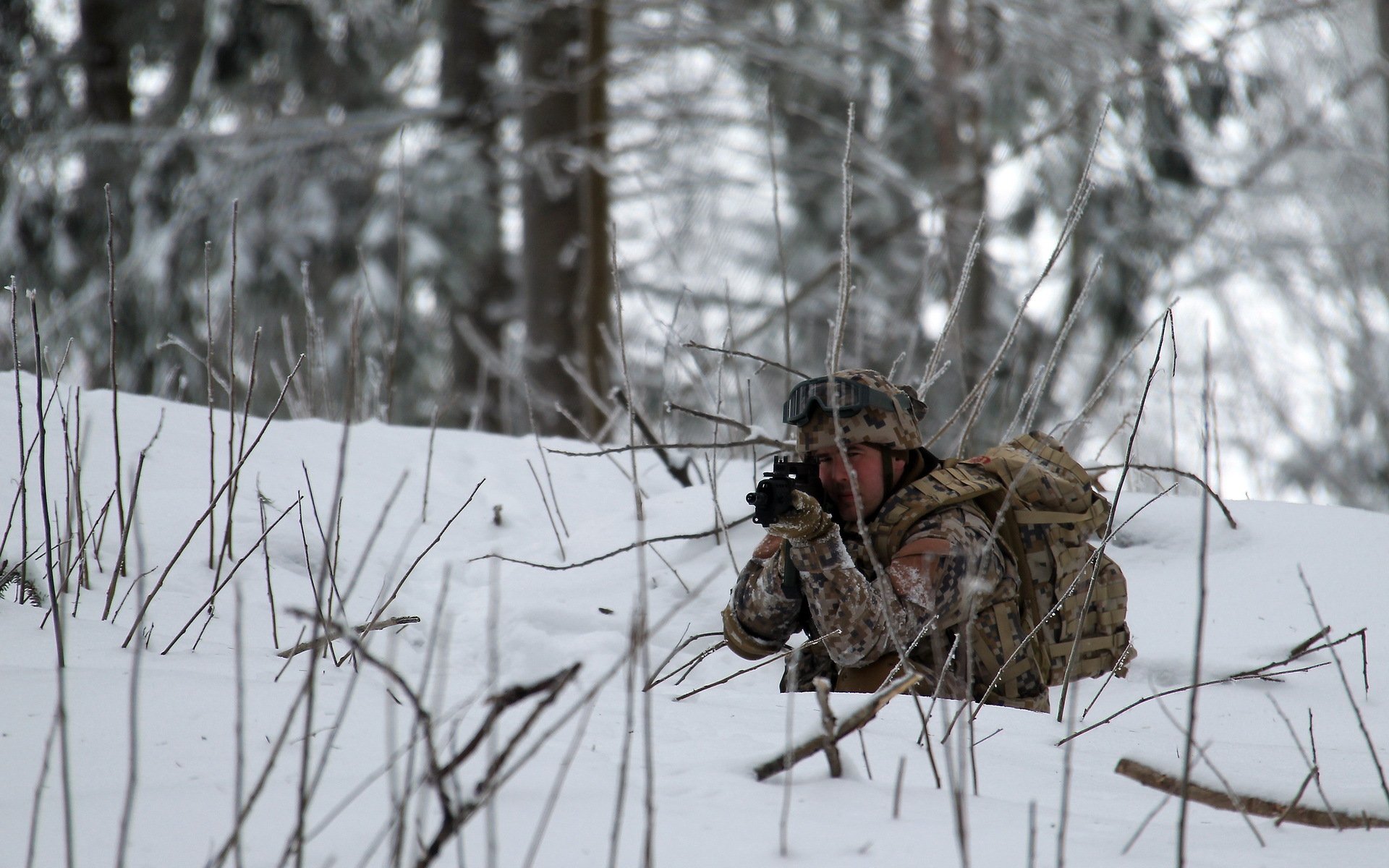 latvian army men weapon