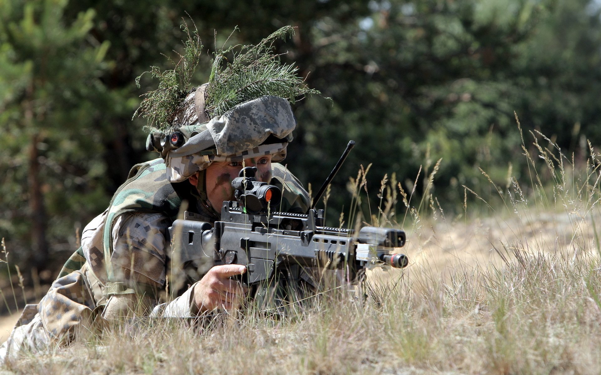 ejército letón soldado armas