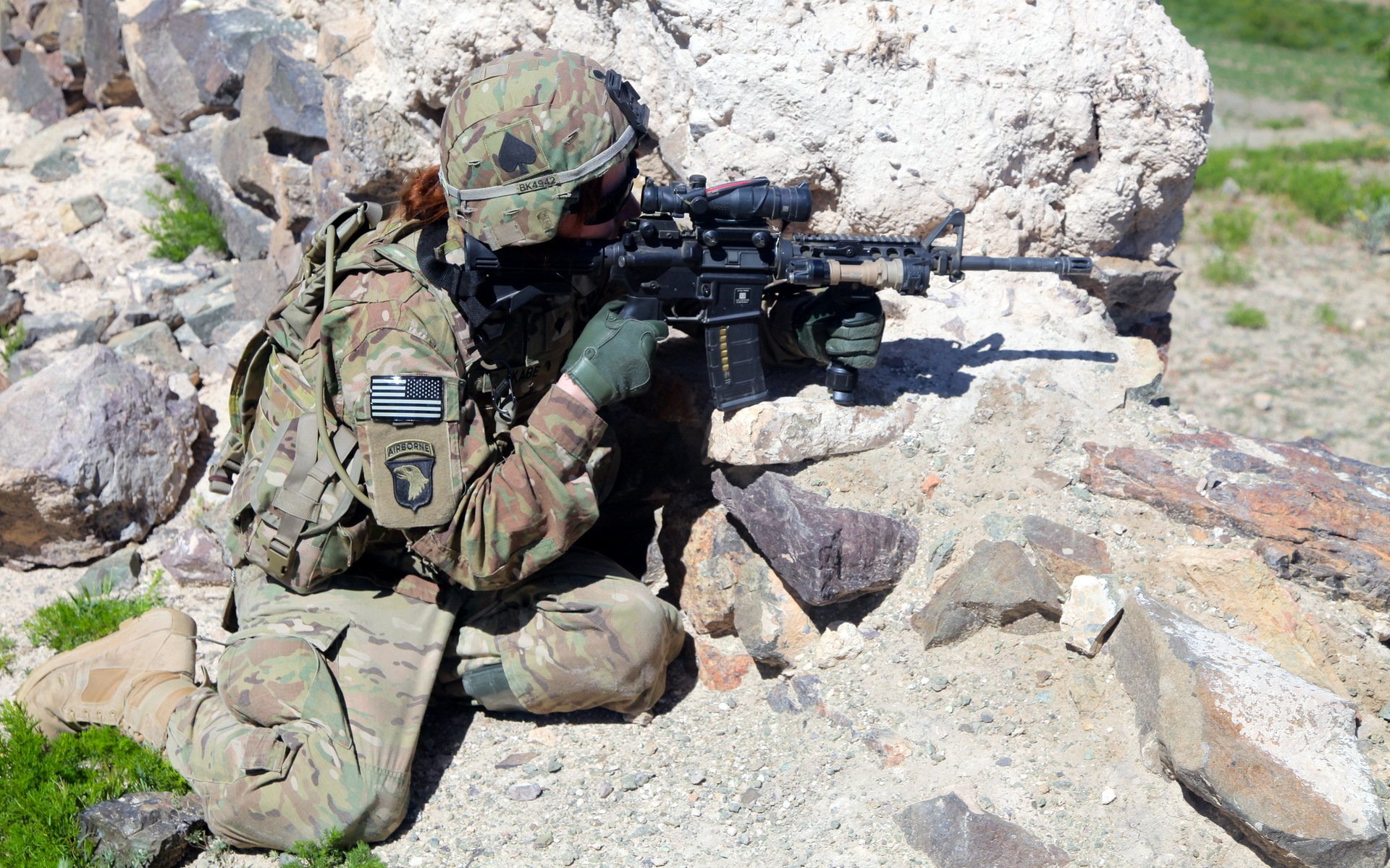 armée des états-unis soldats armes