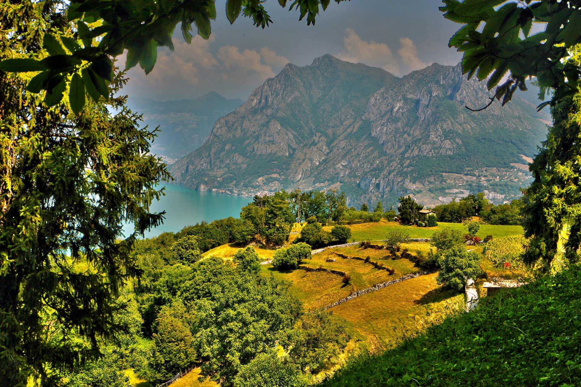 italy nature landscape mountains vegetation